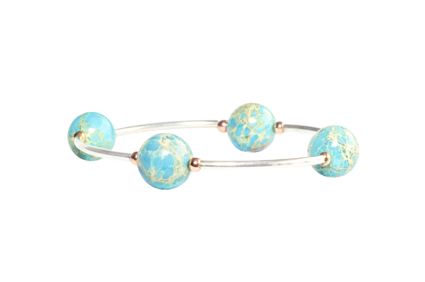 12mm Blue Jasper Blessing Bracelet