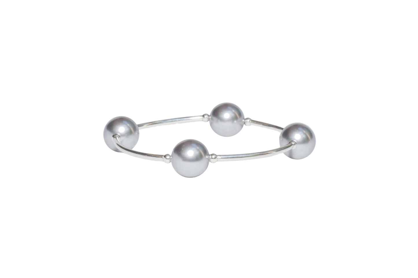 12mm Sliver Pearl Blessing Bracelet